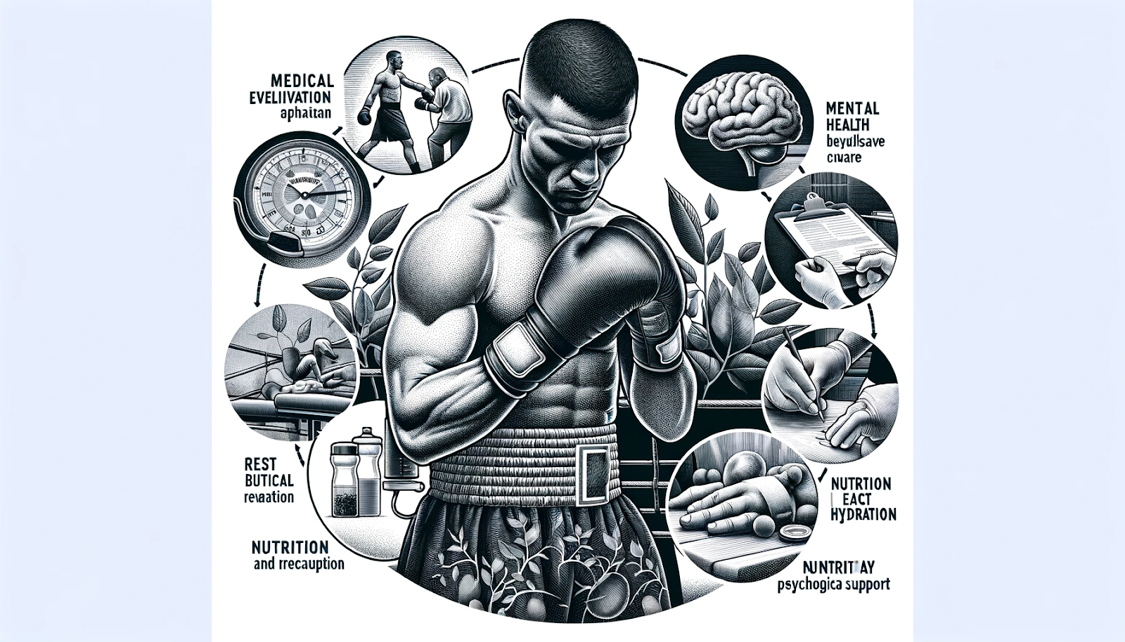 Комплексное восстановление боксёра после боя: Медицинская оценка, физиотерапия, питание и психологическая поддержка